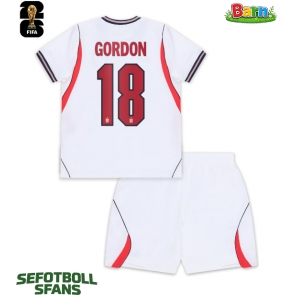England Anthony Gordon #18 Hemmaställ Barn VM 2026 Kortärmad (+ Korta byxor)